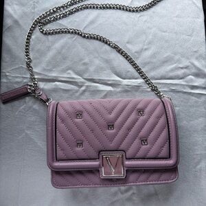 Victoria’s secret mini shoulder bag in mauve stud color